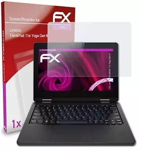 atFoliX Glass Protector for Lenovo ThinkPad 11e Yoga Gen 6 9H Hybrid-Glass - Picture 1 of 8
