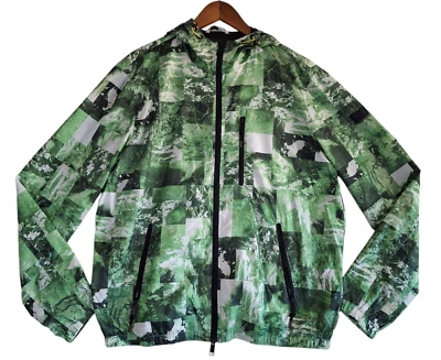 Armani Exchange A|X Windbreaker Hooded Jacket Men's Large Green Lightweight - Image 1 of 4