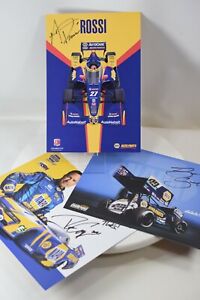 3 AUTOGRAPHED NAPA LARGE RACING CARDS  A.ROSSI, R. CAPPS, B. SWEET - All Three!