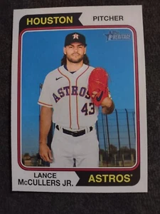2023 Topps Heritage Lance McCullers Jr. Astros #235 Baseball Card - Picture 1 of 2