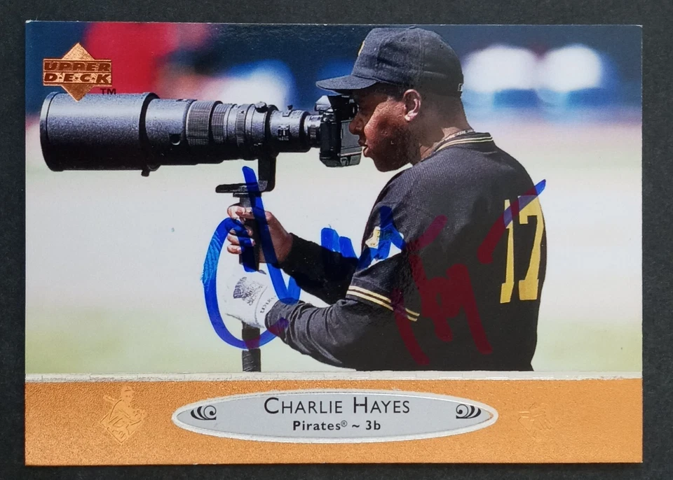 1996 Upper Deck SIGNED: Charlie Hayes, PIRATES #436 - Image 1 of 1