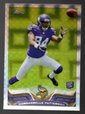 2013 Cordarrelle Patterson Topps Chrome Football Xfactor Rookie RC Vikings #19 - Image 1 of 2
