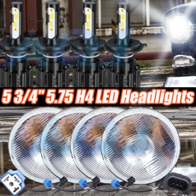 4PC 5.75" 5-3/4inch Round LED Headlights Upgrade for Ford Galaxie 500 1962-1974 - Image 1 of 4
