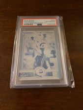 2015 Topps Tom Brady #351 Cyan Printing Plate 1/1 Graded PSA Authentic
