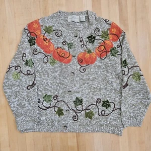 Pumpkin Design & Options by Philip And Jane Gordon Sweater Fall XL Fair Isle - Picture 1 of 24