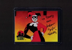 ARLEEN SORKIN SIGNED 1995 BATMAN HARLEY QUINN CARD #27 w/COA THE ANIMATED SERIES - Picture 1 of 2