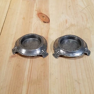Silver Toned Roman Style Metal Votive Candle Holders | Statesmetal - Swanky Barn - Picture 1 of 12