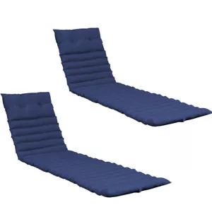 2PCS Set Outdoor Lounge Chair Cushion Replacement Patio Funiture Seat Cushion - Picture 1 of 10