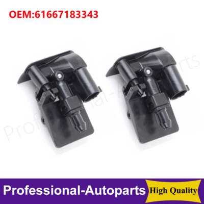 1 par de boquillas de lavado de parabrisas delantero chorro de pulverización para BMW X1 E84 X6 E71 X6 E72 Foto 1 de 4