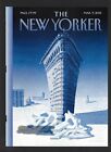 New Yorker Magazine Cover Only Mar 9, 2015 Flatiron Building As Ice Breaker