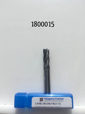 3/8" Dia x 7/8" LOC x 2-1/2" OAL 4 Flute End Mill Niagara Cutter NEW in Package - Image 1 of 4