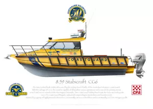 Stabicraft 851 CG6 AVCG - A3+ Profile Print - Picture 1 of 4