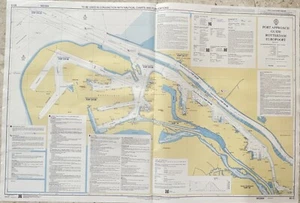 Admiralty 8015 PORT APPROACH GUIDE ROTTERDAM EUROPOORT Maritime Wall Map Chart - Picture 1 of 12