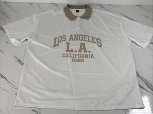 Manfinity Los Angeles California Polo Shirt Short Sleeve Size Large - Picture 1 of 12