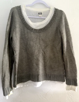 Suéter Converse Mujer Gris En Capas 15% Alpaca Ligero Grande Foto 1 de 4