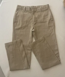 Mills Uniform Khaki Flat Front Pants : 18R Boys - Picture 1 of 8