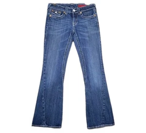 VIGOSS Jeans Damen 3 Bootcut Lowrise Stitch Whiskers Flare Designer Denim 30×32 - Bild 1 von 6