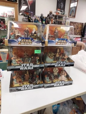 Star Wars Action Figures Jedi High Council Scene 1-4 & Scene 1-2 Complete Set  - Image 1 of 4