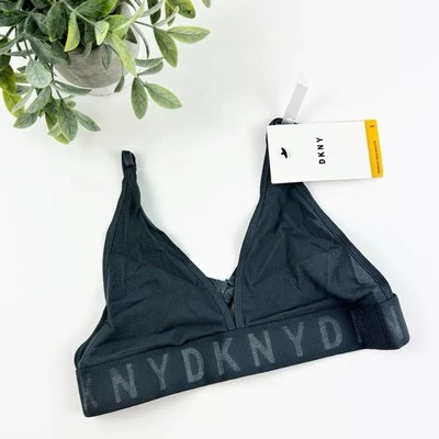 DKNY Women Seamless Litewear Mesh Bralette DK4024 Graphite Size Small - Image 1 of 3