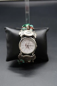 Orologio Carolyn Pollack Southwest Traditions Argento Sterling 925 Turchese Funzionante - Foto 1 di 24