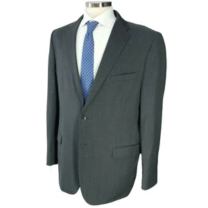 Saks Fifth Avenue Sport Mantel Herren 44 L grau zwei Knöpfe doppelter Schlitz Zegna Stoff - Bild 1 von 19