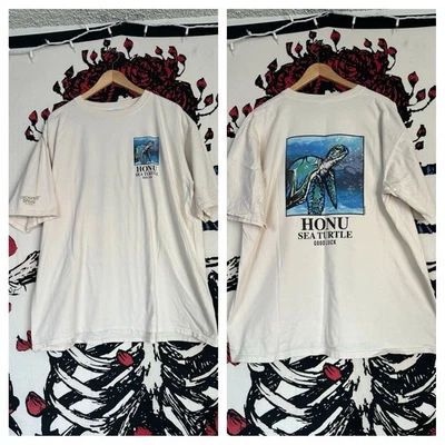 Crazy Shirts Honu Honolulu Hawaii Coconut Dyed Sea Turtle Logo Graphic Shirt XL - Image 1 of 4