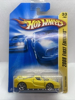 Hot Wheels Ferrari FXX 2008 First Editions Yellow Diecast 1:64 Collector #33 - Image 1 of 4
