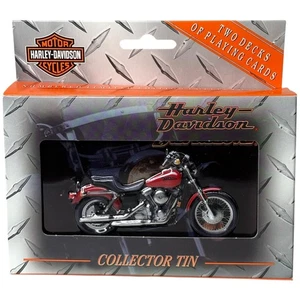 1993 Harley-Davidson Limited Edition Collector Tin with 2 Decks of Playing Cards - Picture 1 of 4