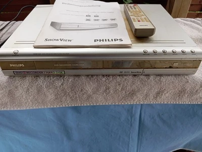 Philips DVR-520H S DVD Recorder Festplatten HDD mit Anleitung + Fernbedienung - Bild 1 von 3