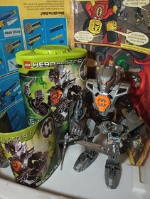 LEGO HERO Factory: Bulk 3.0 (2182) with canister and manual
