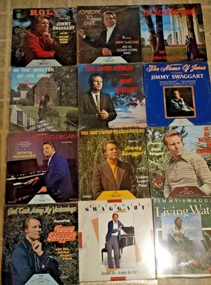 Jimmy Swaggart LP Lot (13) Holy, Living Waters, Golden Piano, Organ Stylings - Image 1 of 4