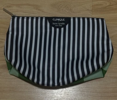 BOLSO DE VIAJE CLINIQUE KATE SPADE LUNARES BOLSILLO CON CREMALLERA ÚNICA COSMÉTICOS ARTÍCULOS DE TOCADOR Foto 1 de 4