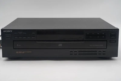 Vintage Sony 1993 CDP-C235 5-Disc CD Player Compact Disc Changer Black - Image 1 of 4