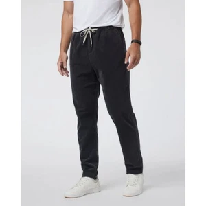 Vuori Optimist Charcoal Stretch Corduroy Soft Drawcord Casual Travel Pant Sz M - Picture 1 of 10