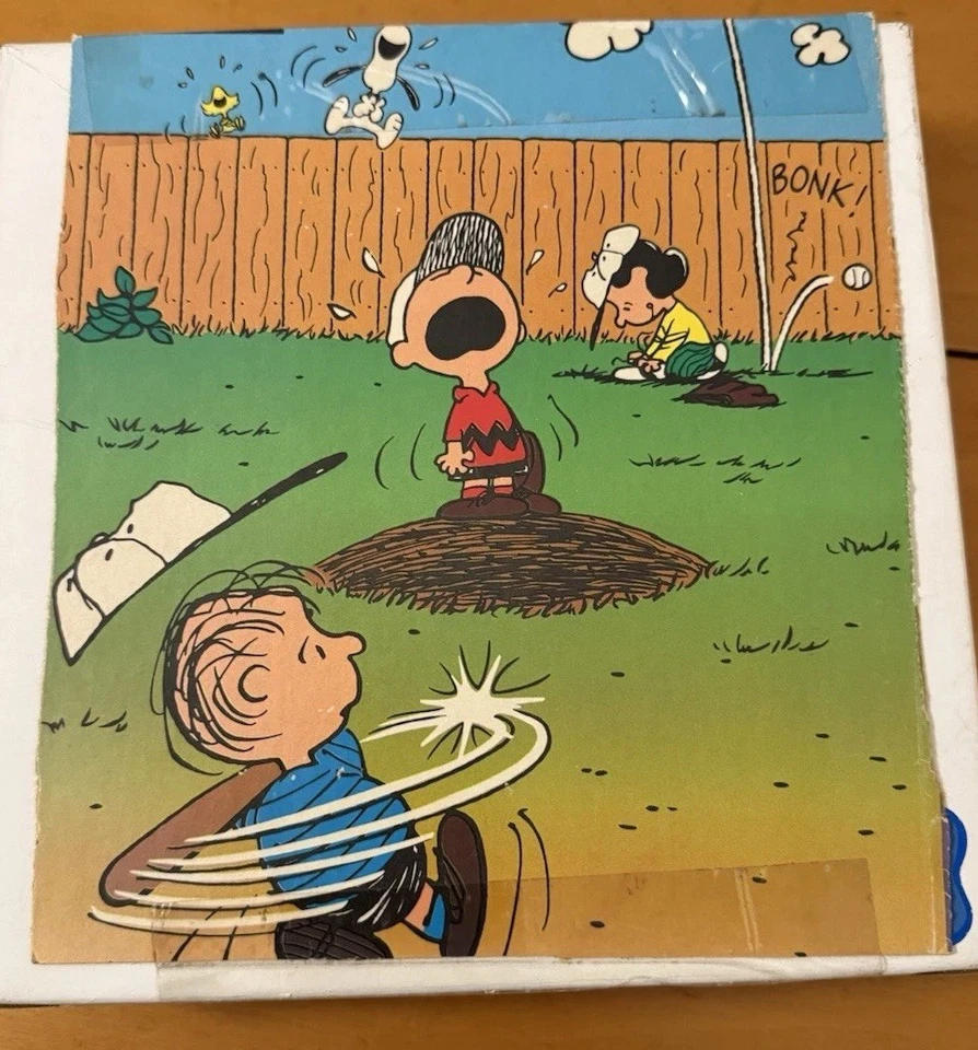 Peanuts Charlie Brown 100 Piece Puzzle Snoopy Baseball Golden Vintage Complete - Image 1 of 2