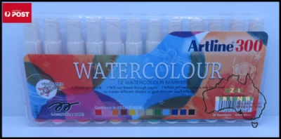 Artline 300 Liquid Crayon Colouring Marker Water Based Assorted Colours 130041 - image 1 of 3