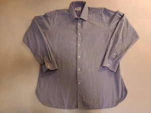 Ted Baker Endurance Oberhemd Herren 16,5 34/35 Button Down Lila Langarm - Bild 1 von 12