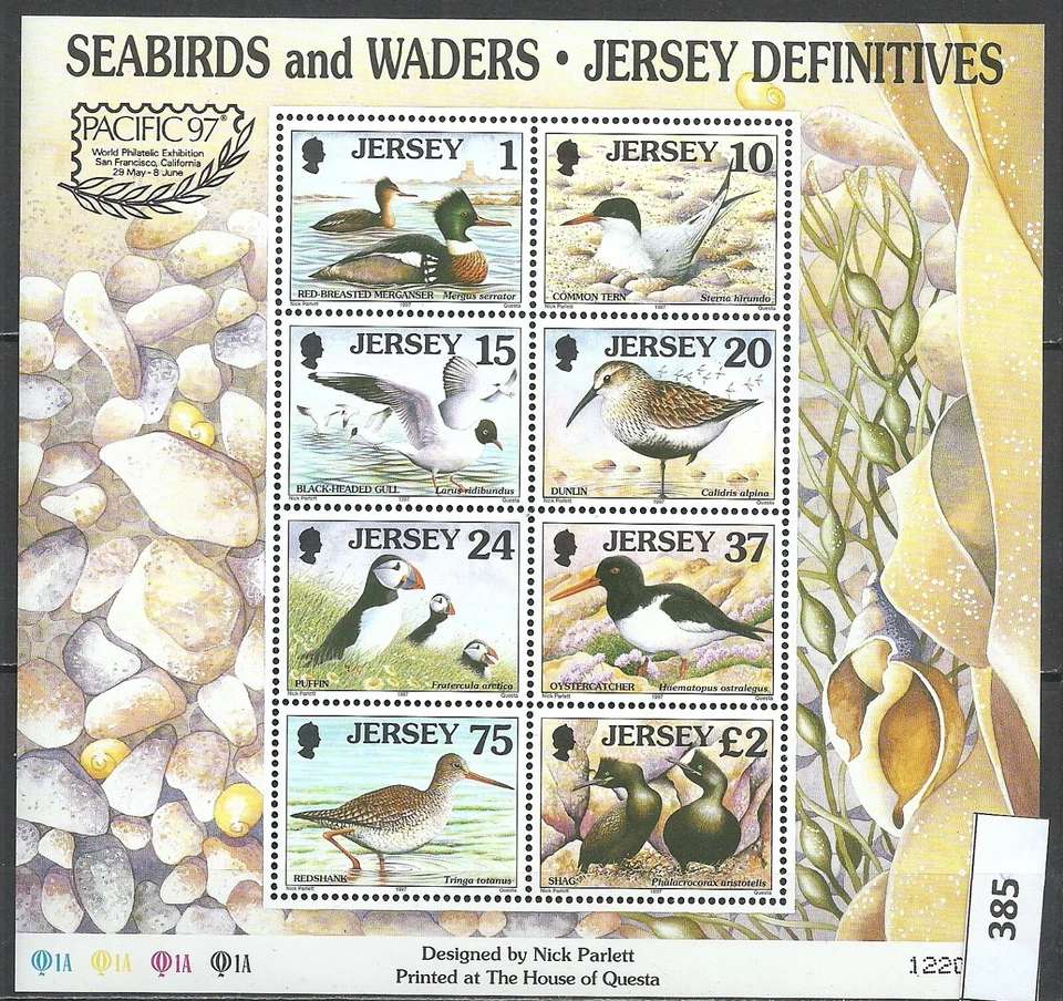 Jersey 1997  Birds/Ducks/Seagulls/Terns. -Miniature Sheet Mi#Block 15 MNH - Image 1 of 1