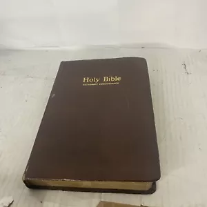 Heilige Bibel 1977 KJV Wörterbuch Konkordanz braun Leder roter Buchstabe Nelson wie besehen - Bild 1 von 11