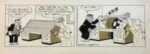 Kavanagh & Camp- Signed 2 Panel Daily Strip "Bringing Up Father" - Picture 1 of 1
