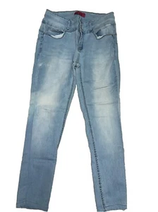 waxed jeans, butt.  I love you girls size 13. Denim pants made in USA double B - Picture 1 of 13