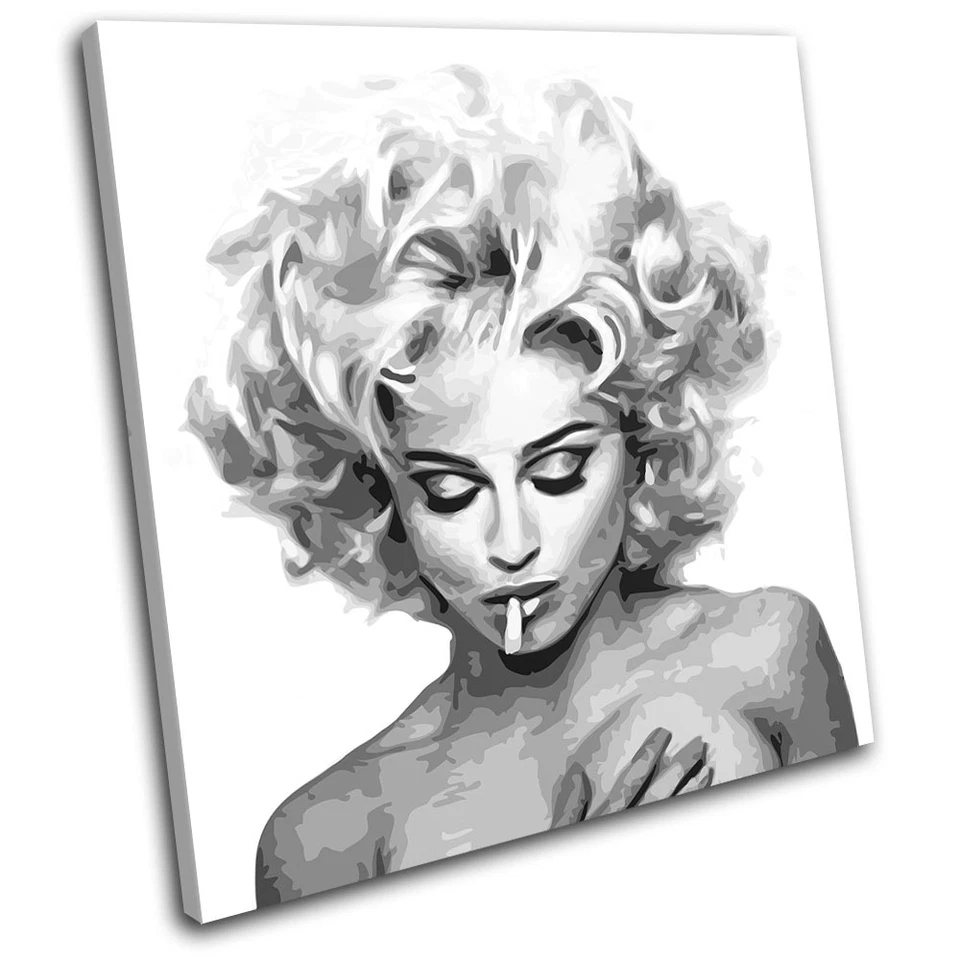 Madonna Music Iconic Celebrities SINGLE CANVAS WALL ART Picture Print VA - Image 1 of 1