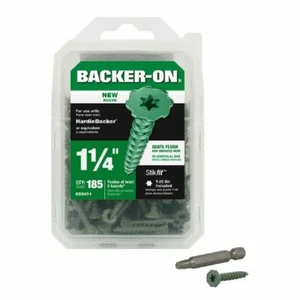 Backer-On 23401 Zementplattenschrauben, #9 x 1-1/4", Stahl, 185 pro Box - Bild 1 von 1