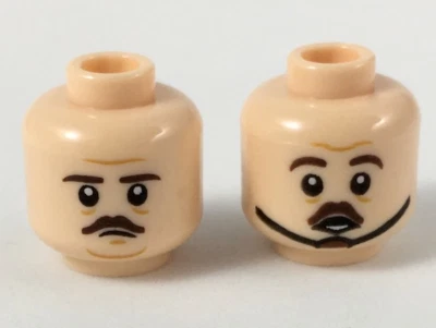 LEGO 3626pb2212 HARRY POTTER Jacob Kowalski Minifigure, Head Dual Sided Dark