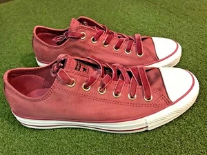 Converse All Star - Wine/Rose Color Textile Low Top Gym Sneakers Size 10 - Picture 1 of 9
