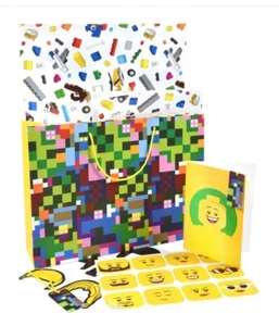 Official VIP Lego Gift Bag Wrapping Paper Card Tag Stickers Bundle - Picture 1 of 5