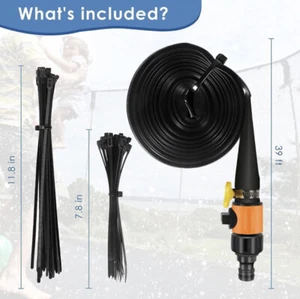 39ft Trampoline Sprinkler Spray Hose Waterpark Kids Toy Summer Outdoor Backyard - Picture 1 of 10