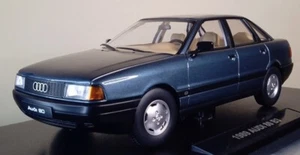 1989 Audi 80 B3 Azul Verdoso Lago 1:18 Triple-9 1800342 - Imagen 1 de 8