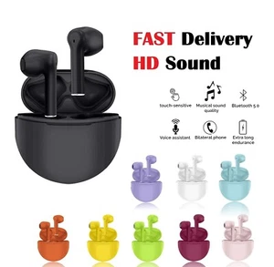 Bluetooth Earphones TWS Wireless Headphones Mini InEar Buds For iPhone Android - Picture 1 of 13