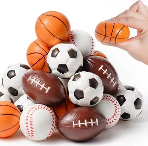 Easter Basket Stuffers for Kids Boys Girls, 24 Pack Sports Stress Balls with Car - Picture 1 of 5